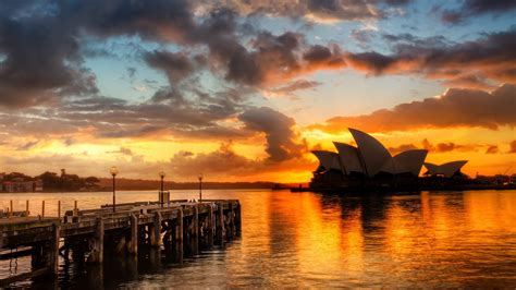Sydney Opera House Sunset Wallpapers Hd Desktop And Mobile Backgrounds