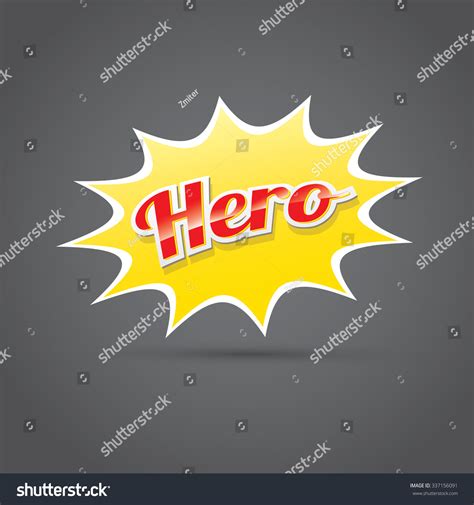 Super Hero Label Sign Vector Illustration Stock Vector Royalty Free