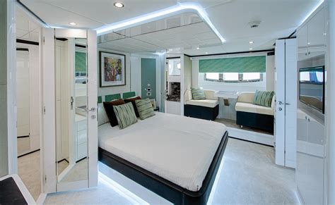 majesty 70 yacht owners stateroom — yacht charter and superyacht news