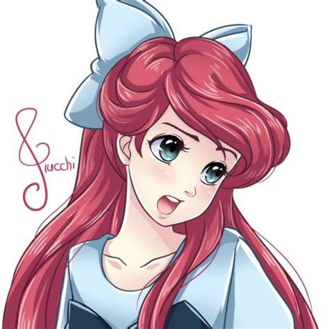 Maybe you would like to learn more about one of these? Ariel "Mildred you say???" | Disney anime style, Disney princess anime, Disney princess drawings