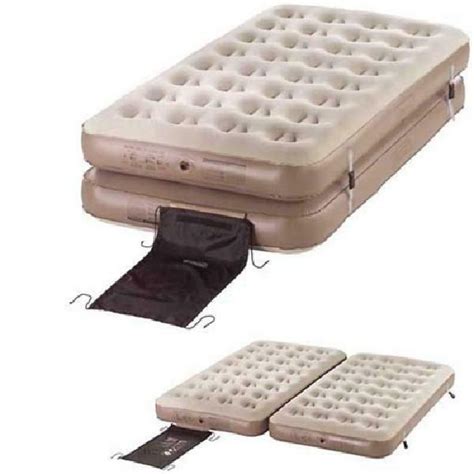The soundasleep dream series queen size air mattress is designed with comfort coil technology and a sure grip bottom, which reinforce the bed to maintain its firmness and shape. Coleman Inflatable Air Bed Camping Mattress Twin/King Size
