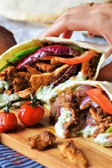 Authentic Greek Chicken Gyros Recipe With Tzatziki Sauce Recipe With