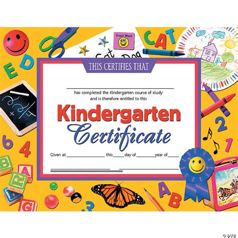 Kindergarten Graduation Certificates Oriental Trading