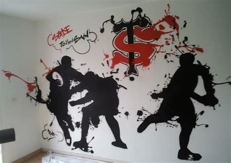 Le stade rochelais fête les rugby folies. Décoration graffiti chambre stade Toulousain - Une chambre ...