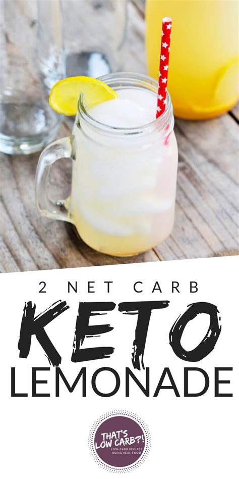 Low Carb Lemonade Recipe Low Carb Recipes By Thats Low Carb