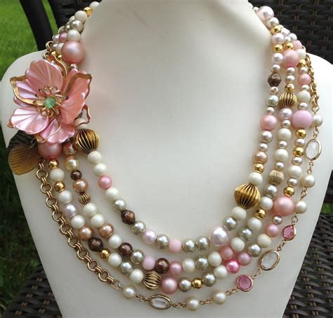 Lovely Pink And Pearls Classic Style By Serket Jewelry Bride