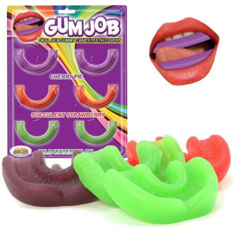 Gum Job Oral Sex Gummy Candy Teeth Covers Fruit Flavor 6 Pack Deep