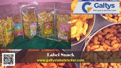 Label Snack Custom Design Murah Dan Contohnya