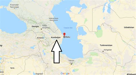 Where Is Azerbaijan Located In The World Azerbaijan Map