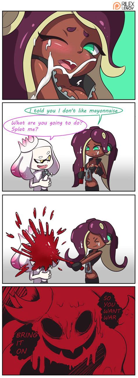 Pin By Youre My Super Star On Spoon Splatoon Comics Funny Games