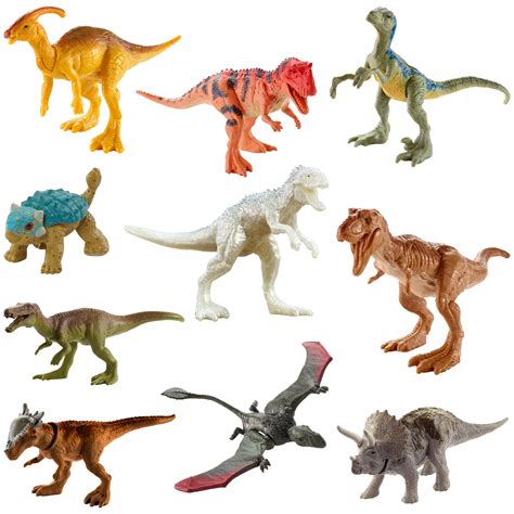 Jurassic World Camp Cretaceous Isla Nublar Multipack Featuring 10 Mini Dinosaur Figures With