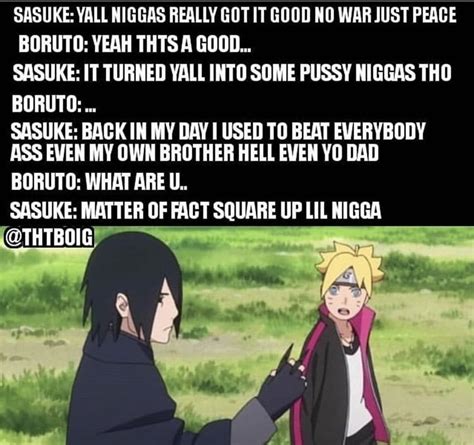 Sasuke Telling It Like It Is Rboruto