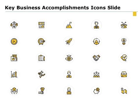 Key Business Accomplishments Icons Slide Ppt Powerpoint Presentation