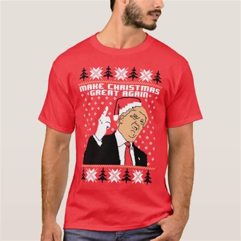 Make Christmas Great Again Donald Trump Funny Ugly T Shirt