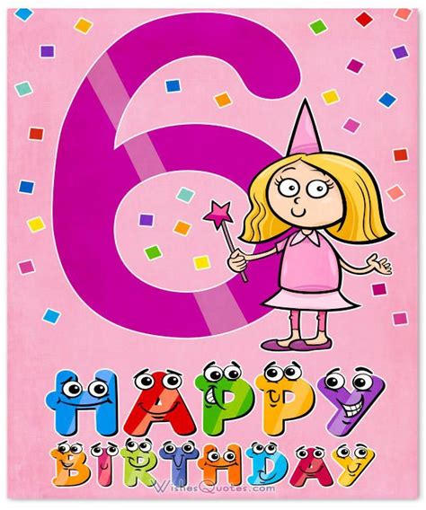 Happy Birthday Wishes For 6 Year Girl Kit Kirbie