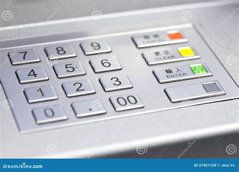 Pin Code Of Atm Machine Royalty Free Stock Images Image 31901159