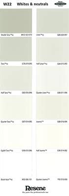 Resene Paints Ltd Order Resene Whites Neutrals Colour Palettes