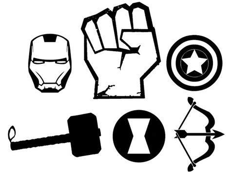 Black widow clint barton captain america marvel cinematic universe s.h.i.e.l.d., shield, marvel avengers assemble, emblem, logo png. The AVENGERS T-shirt and Stencil! | Avengers tattoo ...