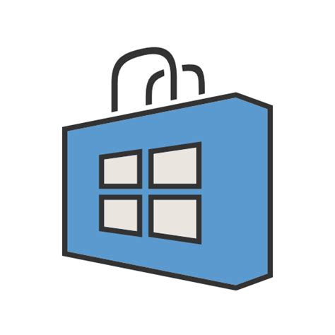 Windows Store Icon In Social Media And Logos I Filled Line