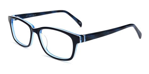 Carl Rectangle Eyeglasses In Black Sllac