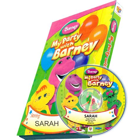 My Party With Barney Photo Personalized Childrens Dvd