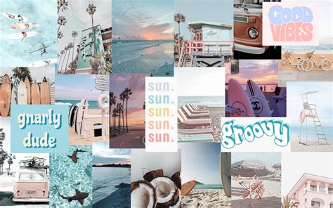 Download Pastel Aesthetic Summer Collage Wallpaper