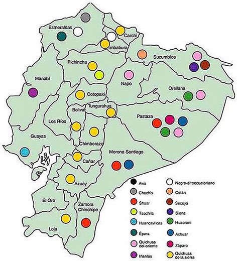 Ecuador Mapa Comunidades