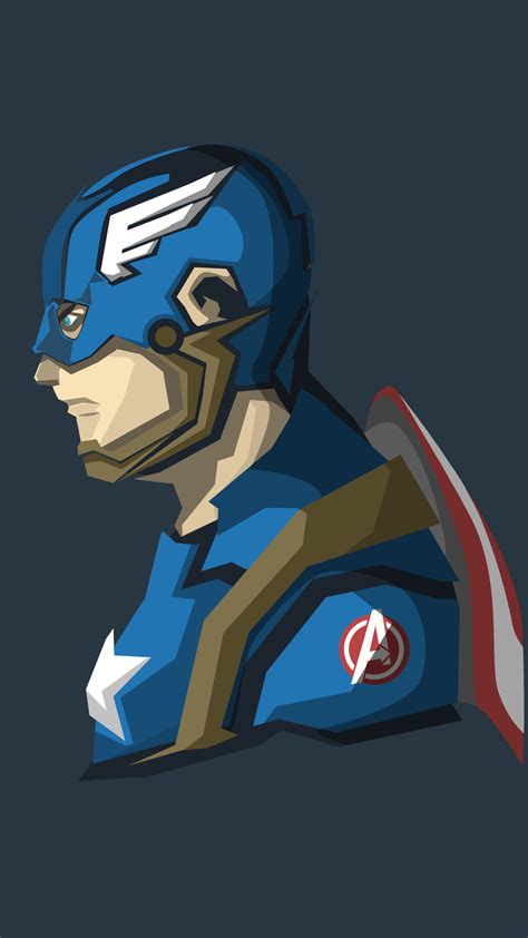 X X Captain America Artwork Hd Artstation Artist Superheroes Minimalism