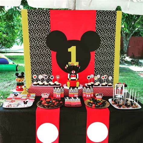 Mickey Mouse Birthday Party Ideas Photo 1 Of 14 Mickey Mouse First