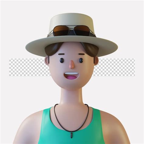 Premium Psd 3d Cartoon Character Avatar Isolated In 3d Rendering
