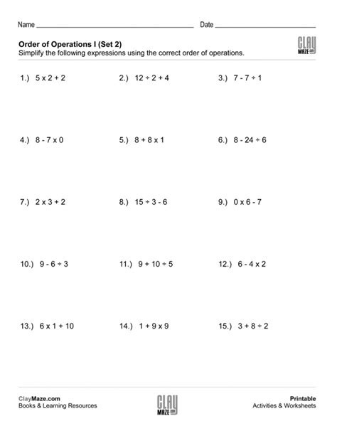 Numbers And Operations Worksheets 6th Grade