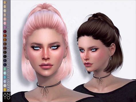Anto Rules Hairstyle Sims Hair Sims 4 Womens Hairstyles