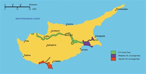 The Green Line That Divides The Island Of Cyprus Where Did The