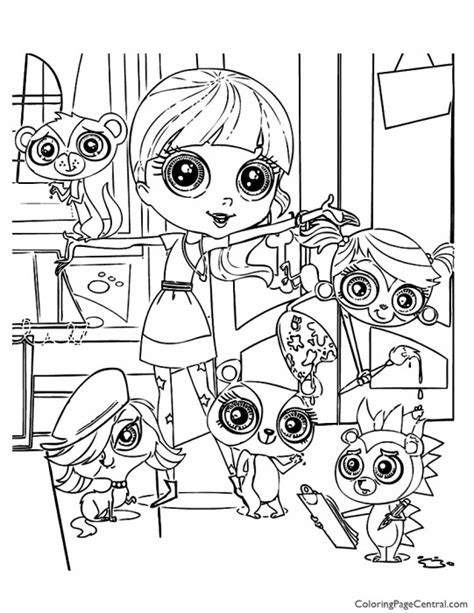 Littlest Pet Shop 02 Coloring Page Coloring Page Central