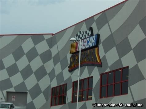 The cabela's, nascar speedpark, and icezone hockey center make this mall a favorite for men and boys. NASCAR SpeedPark in St Louis