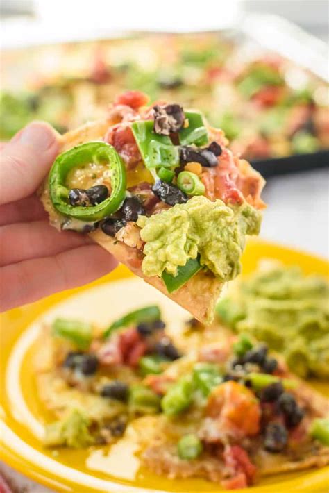 Loaded Vegetarian Nachos Recipe In The Oven