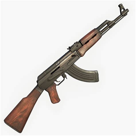Ak 47 Avtomat Kalashnikova 1947 Assault Rifle Pbr 3d Model 39