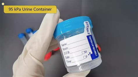 Trummed 95kpa Compliant Specimen Container 90ml Sterile Urine Cup With