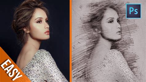 Photoshop Tutorials 4 Minute To Create Pencil Sketch Effect