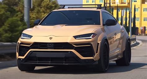 Widebody Lamborghini Urus With Sand Wrap Would Look At Home In The