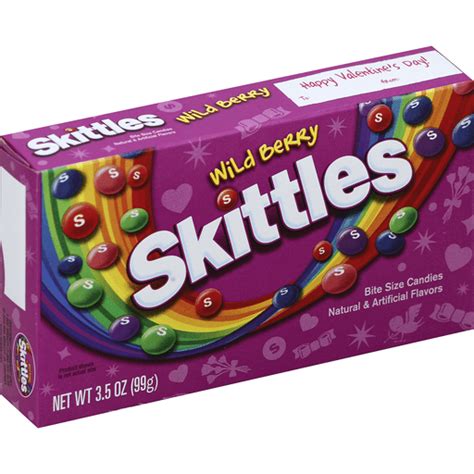 Skittles Wild Berry Valentines Day Candy T 35 Ounce T Box Packaged Candy Fairplay Foods