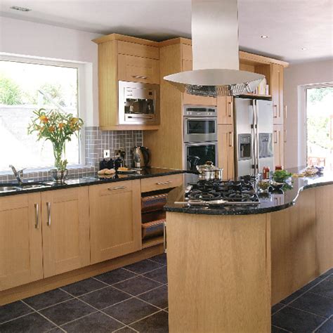 Here are the cabinets after they were painted. Modern oak and steel kitchen | Kitchen design | Decorating ...