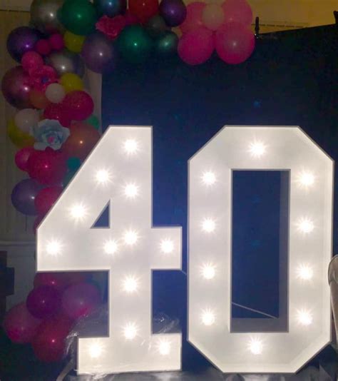 Complete Set 4ft Led Marquee Numbers 0 9 Etsy Uk