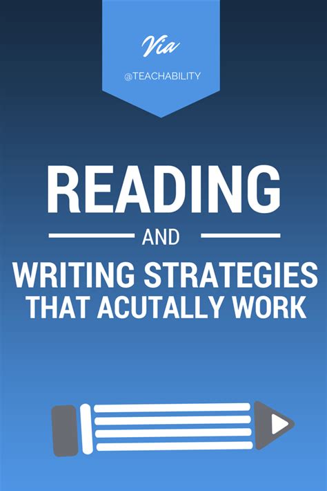 Writing: Reading and Writing Strategies: How On... | Teachability | Writing strategies, Writing ...