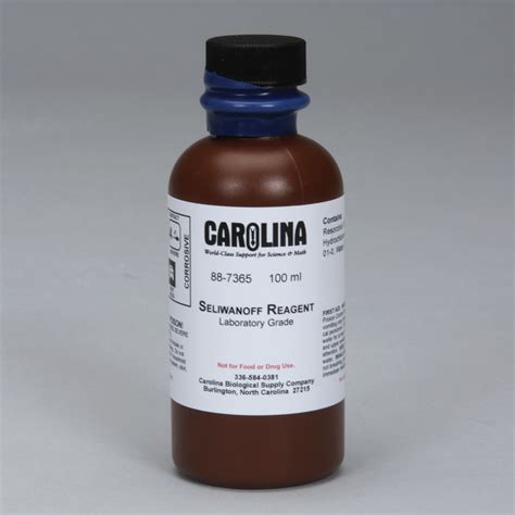 Reagent — rē ā′jənt n. Seliwanoff Reagent, Laboratory Grade, 100 mL | Carolina.com