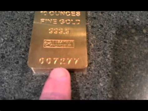 To be sure, credit suisse has every right to impose this gate: Fake Credit Suisse 10oz gold bar - YouTube