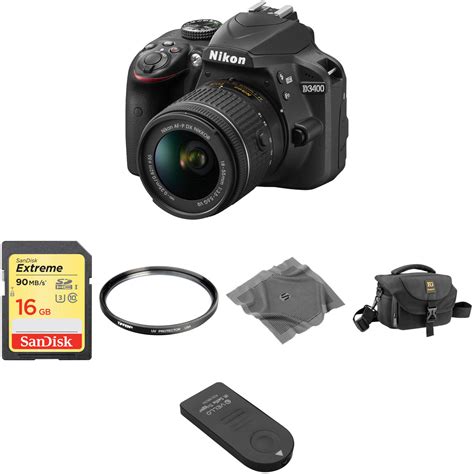 Nikon D3400 Dslr Camera With 18 55mm Lens Basic Kit Black Bandh