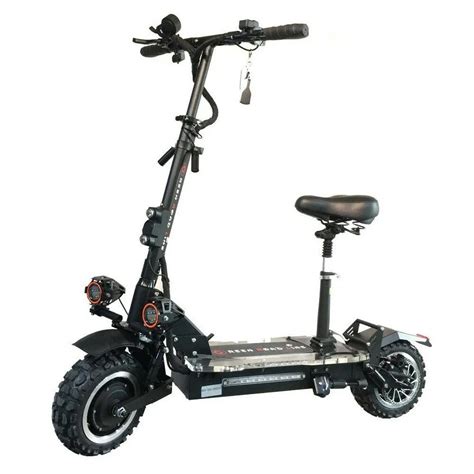 Sun 3600w60v Two Wheel 11in Folding Off Road Electric Scooter W Seat