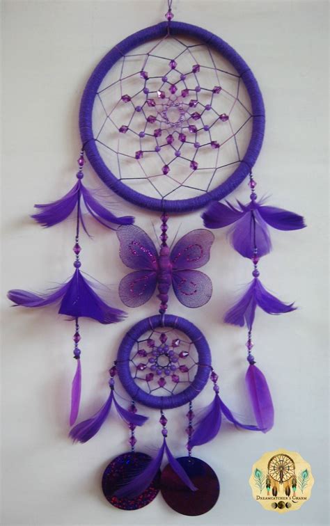 Dreamcatcher The Purple Butterfly Blue Dream Catcher Dream Catcher