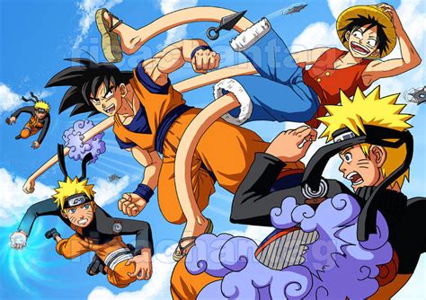 Goku Vs Naruto Vs Luffy By Zkybo9003 On Deviantart